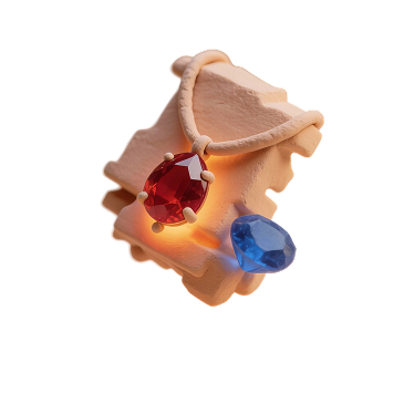 Кольорові камені оброблені